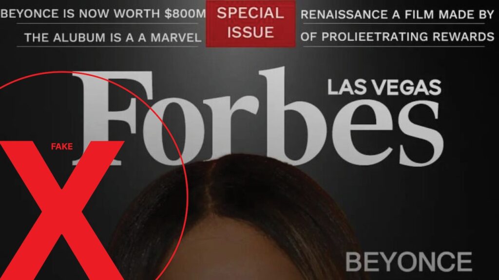 Fake Forbes Las Vegas Cover and Website