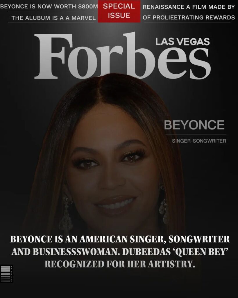Forbes Las Vegas Cover Beyonce