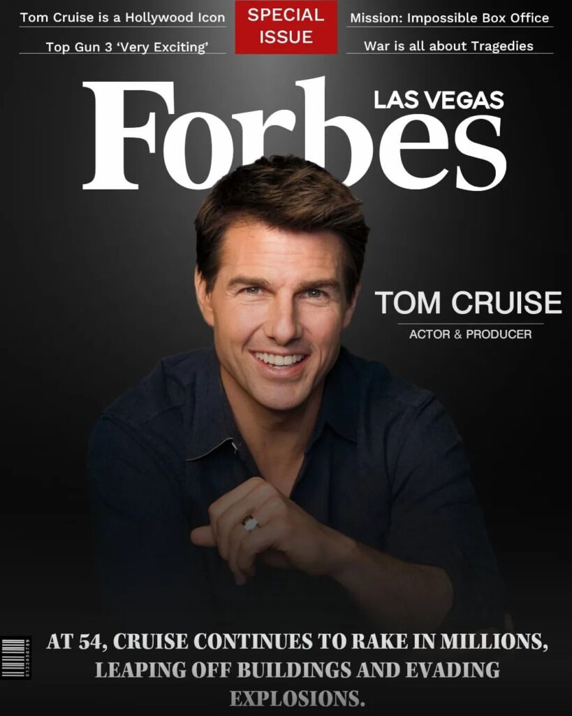 Forbes Las Vegas magazine cover actor Tom Cruise